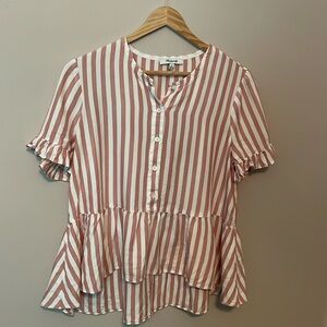Madewell stripped blouse